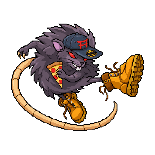 16-bit NY Rat sprite