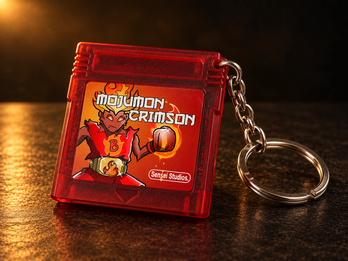 Mojumon Crimson Cartridge Keychain concept presentation